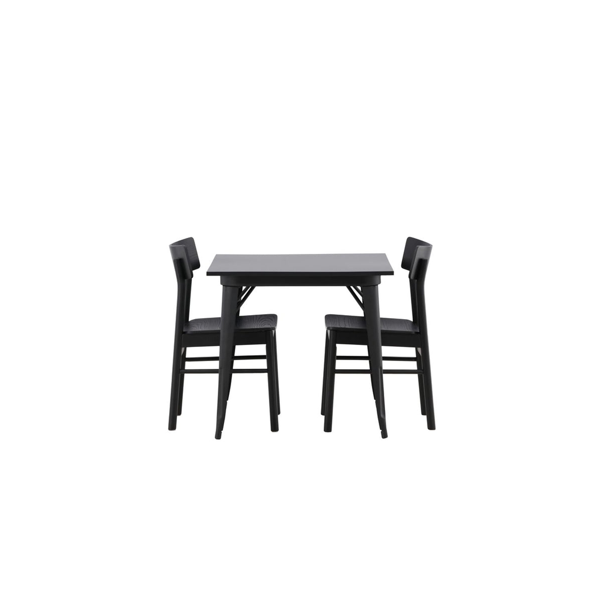 Tempe, Montros Rektangulär matgrupp Svart, Svart, 80 x 80