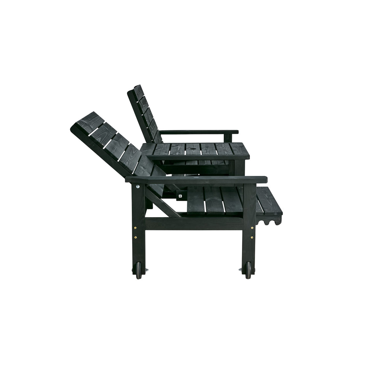 Du & Ja 2-sits Utesoffa Svart