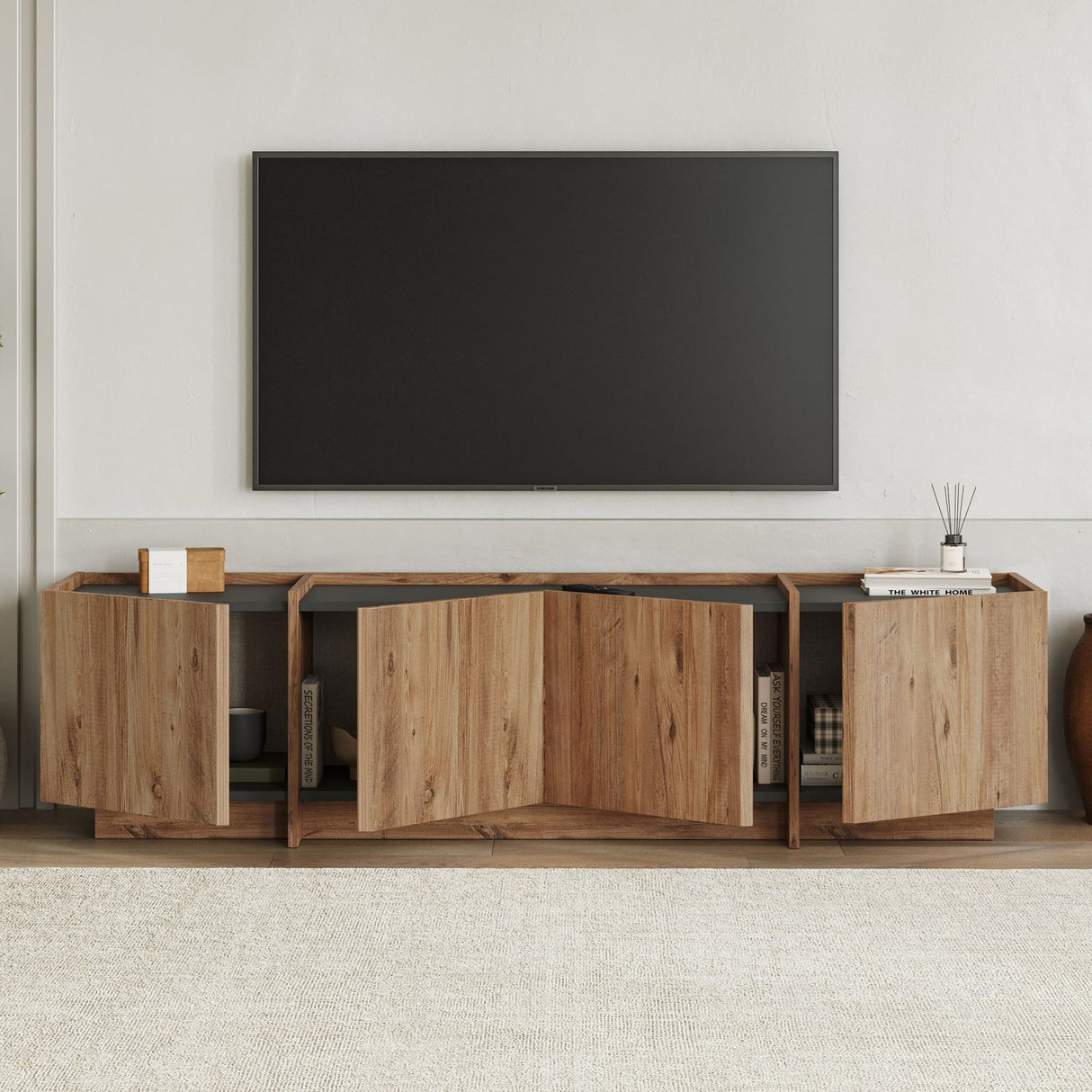 Victoria TV-bänk Atlantic Pine Antracit