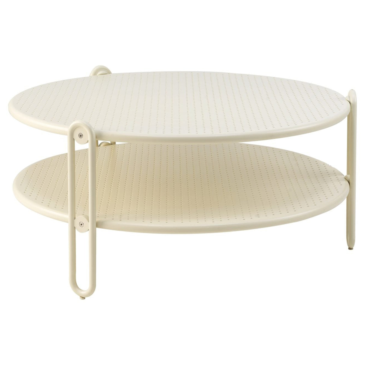 Blixt Soffbord ⌀85 cm Pearl White