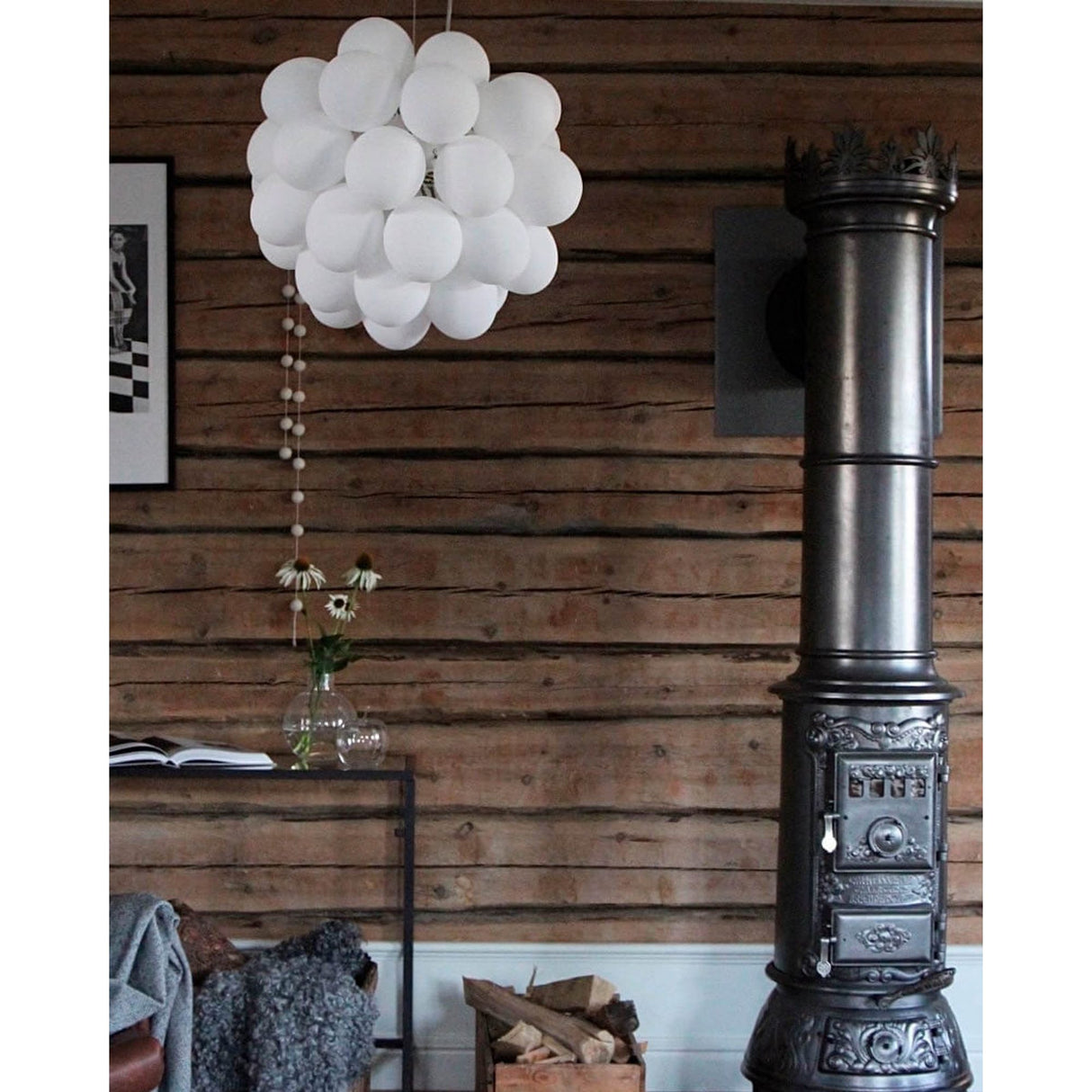 Gross 50 cm Taklampa Vit matt