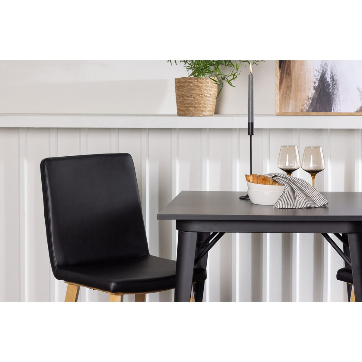 Tempe, Today Rektangulär matgrupp Svart, Svart, 2st
