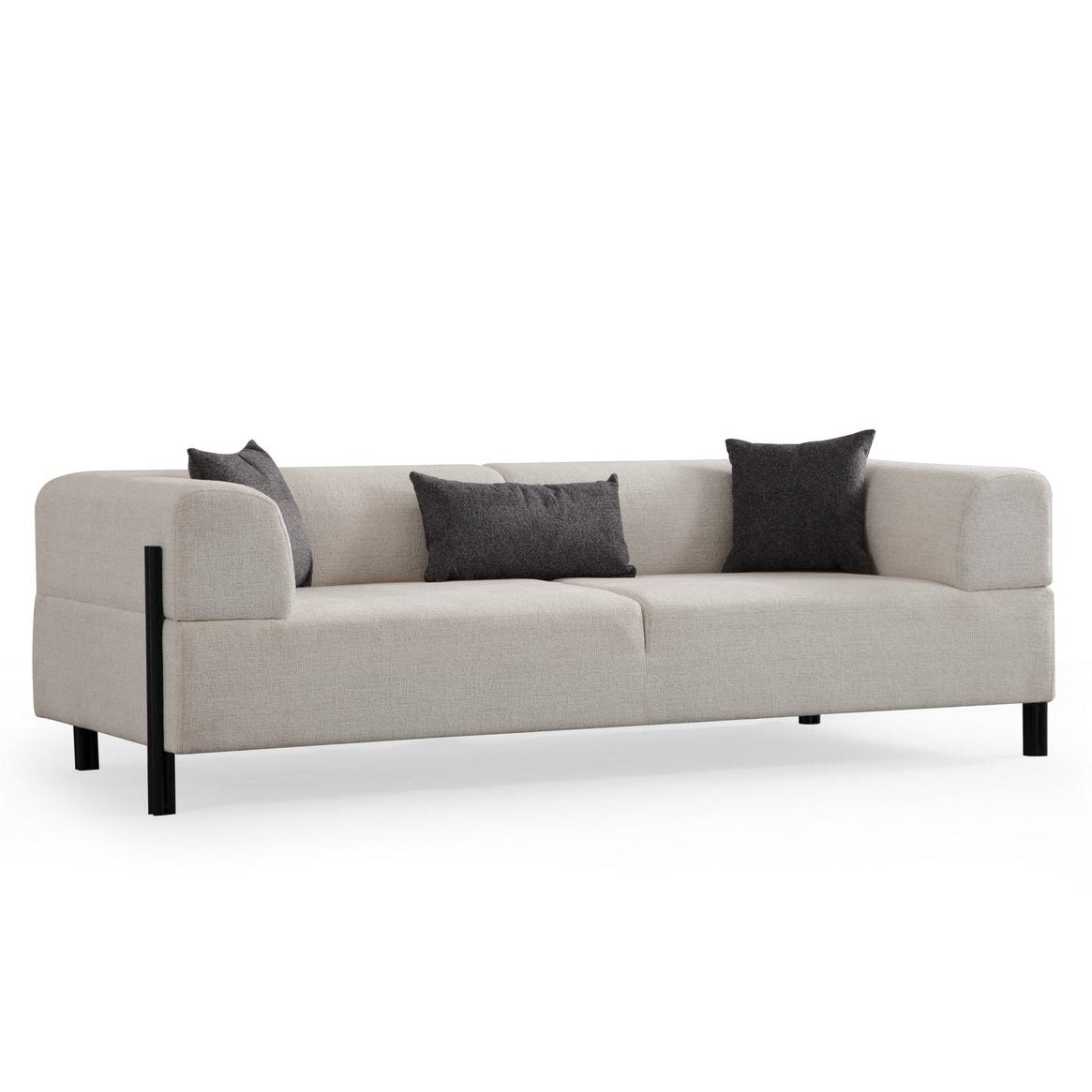 Doha 3-sits soffa Vit