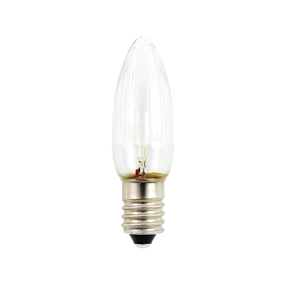 E10 DC LED Varmvit 24V 0,3W 3-pack Reservlampa Ute