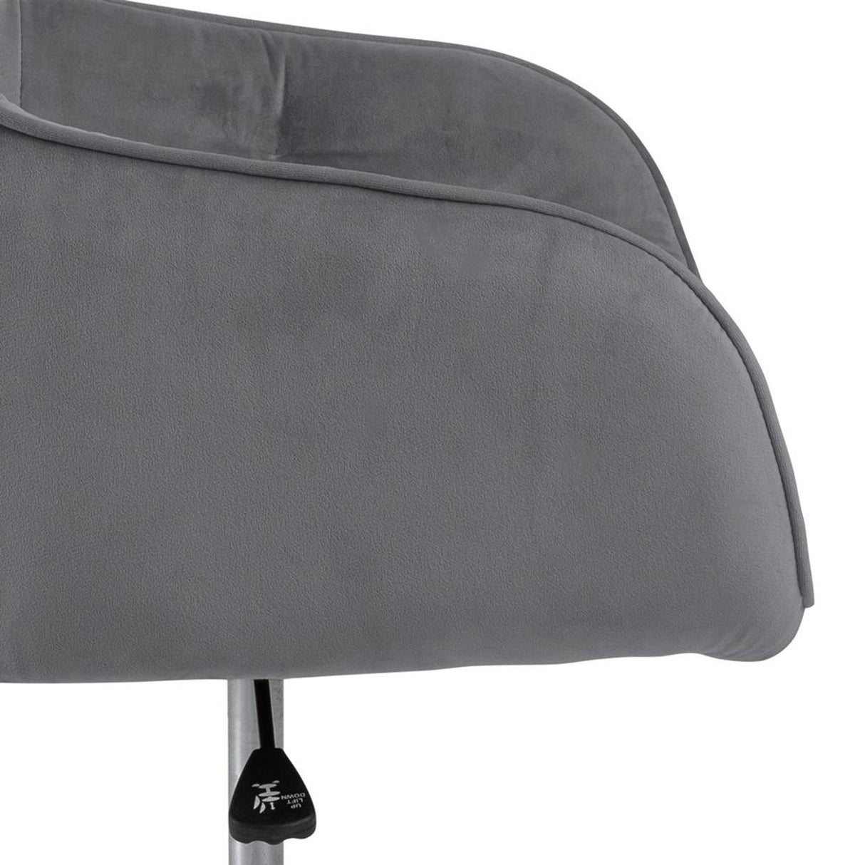 Toulon Skrivbordsstol Vic tyg Mörkgrå