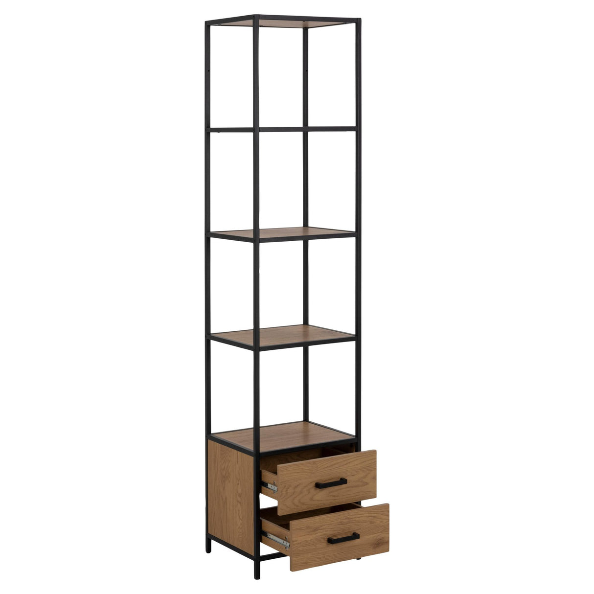 Notting Hill Bokhylla 185x42x35 cm Svart Ask