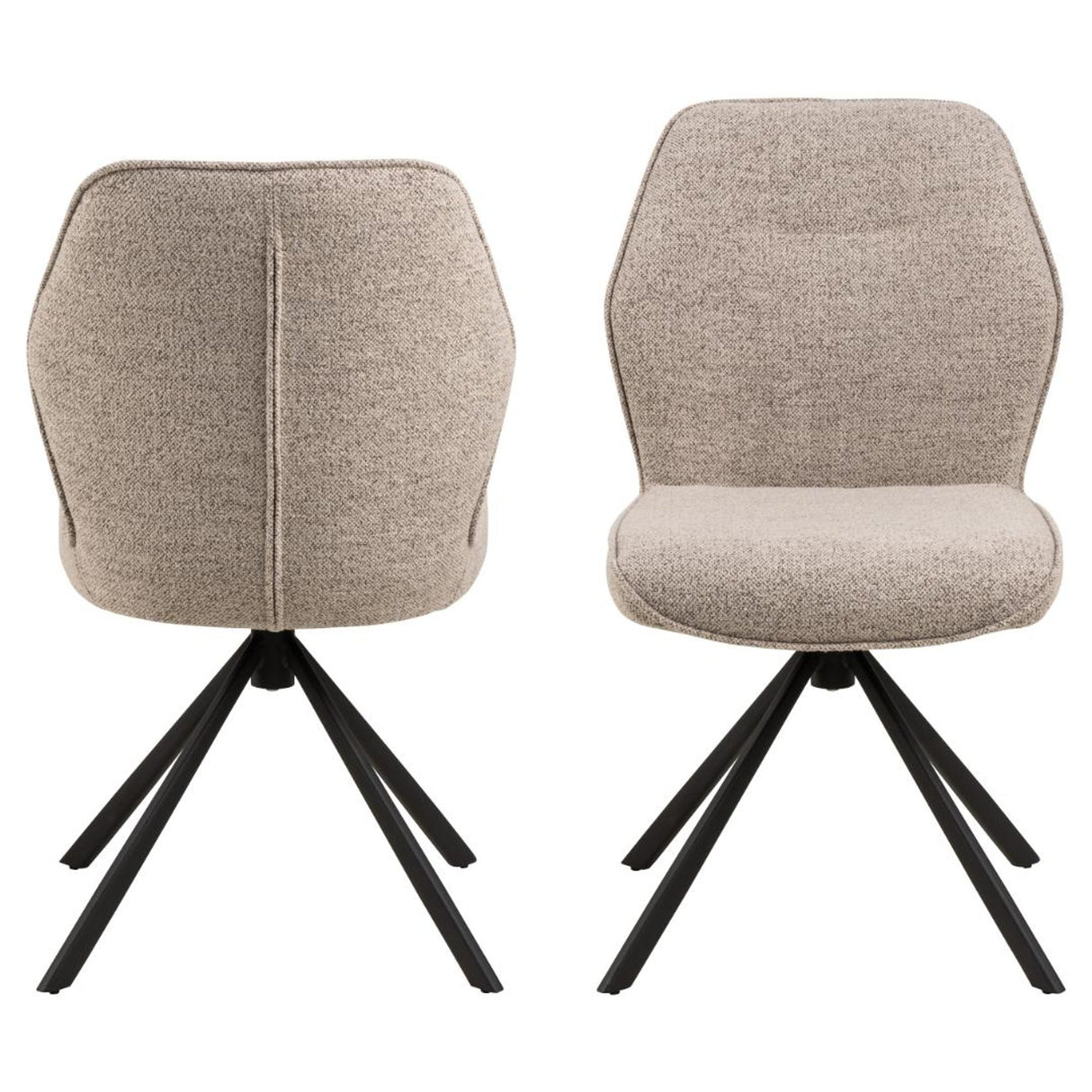 Millau Matstol Monza tyg Beige