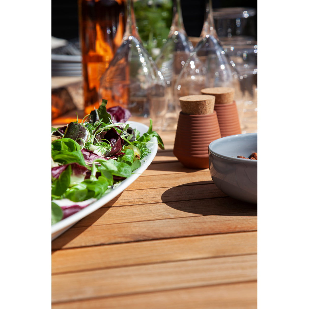 Mood Extreme Trädgårdsbord i Teak/Antracit Aluminium 167x100 cm