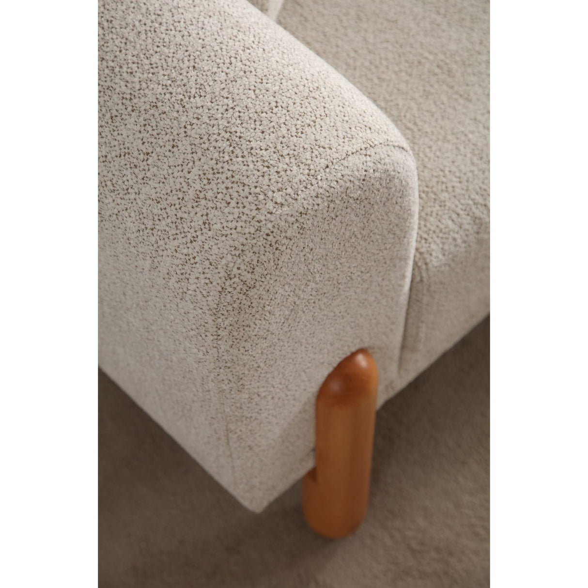 Accra 3-sits (228 x 88 x 75 cm) Creme 3-sits bäddsoffa