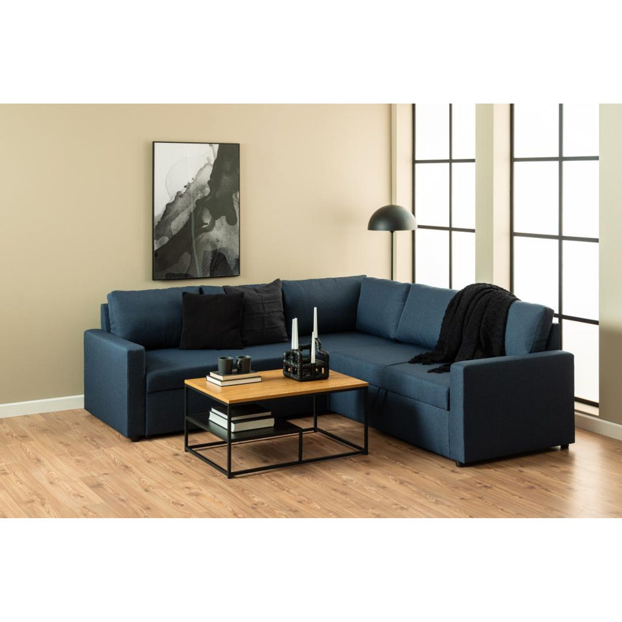 Damian Soffbord 42x90x60 cm Ek/Svart