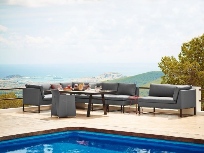 Flex 2-sits modul Höger inkl Sunbrella dyna