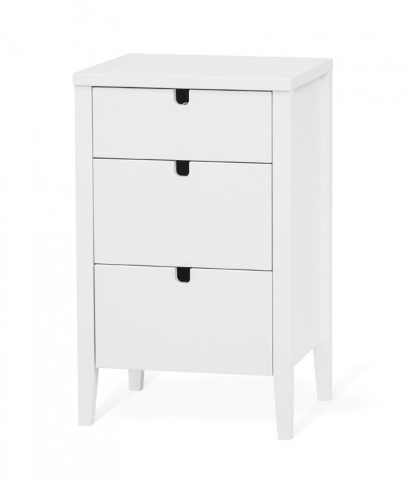 Klinte Byrå 3 Lådor Vit