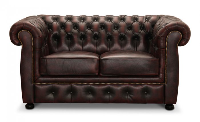 Liverpool Chesterfield soffa 2-sits Oxblod