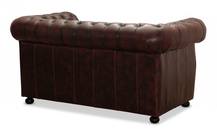 Liverpool Chesterfield soffa 2-sits Oxblod