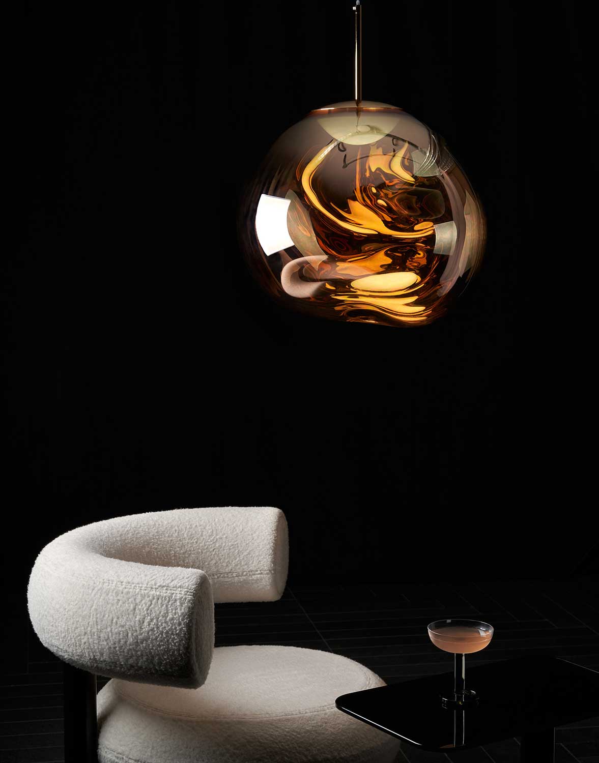 Melt Taklampa Medium Gold