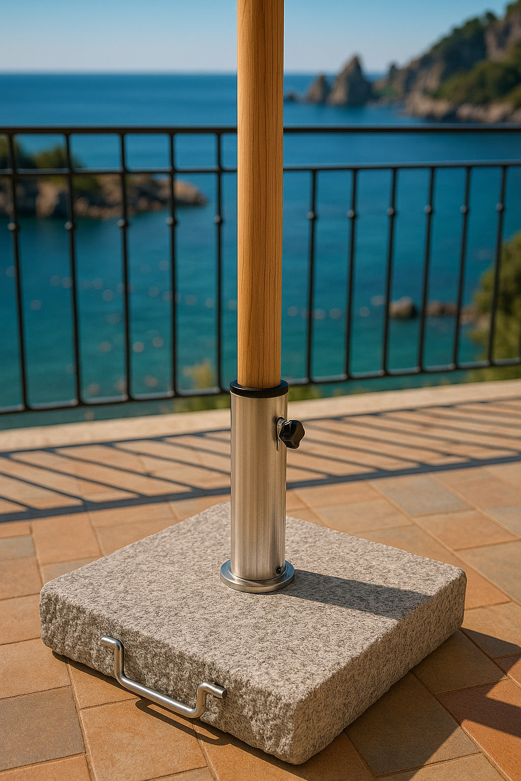 Mito Parasollfot 30kg Ljusgrå Granit