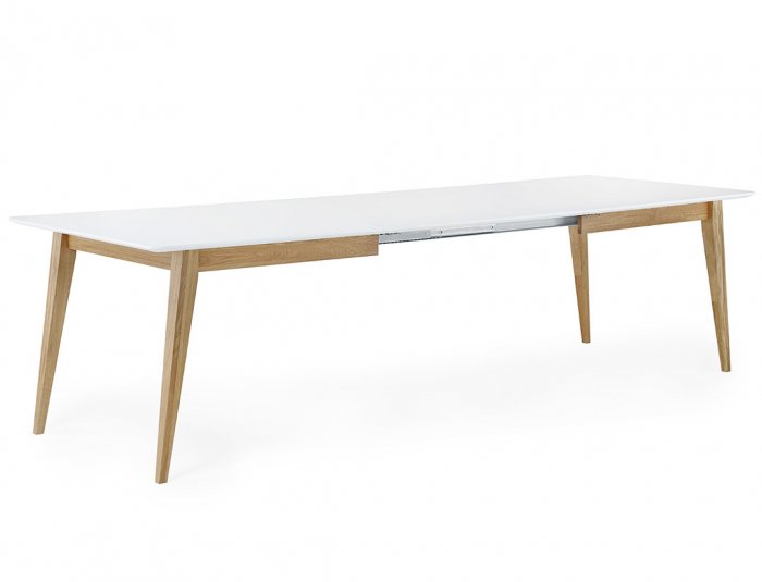 Mood Matgrupp 190 cm Vit/Ek Inkl. Mood Stol Grå