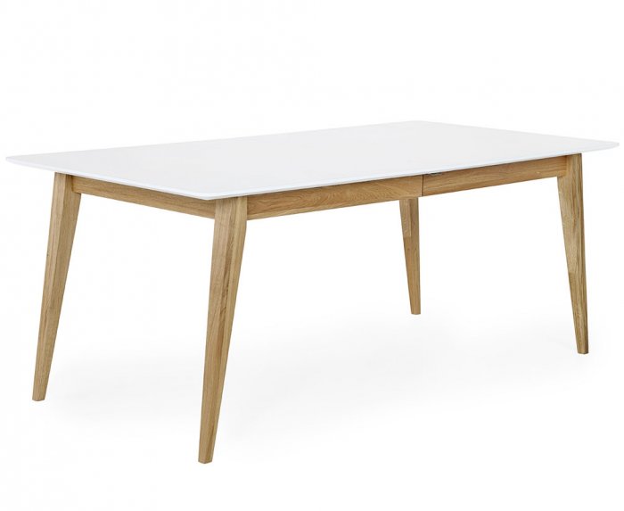 Mood Matgrupp 190 cm Vit/Ek Inkl. Mood Stol Grå