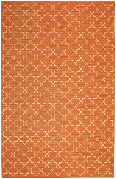 New Geometric Ullmatta Orange Melange/Off White