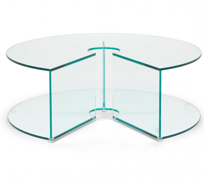 Pepe Soffbord Glas 90cm Transparent