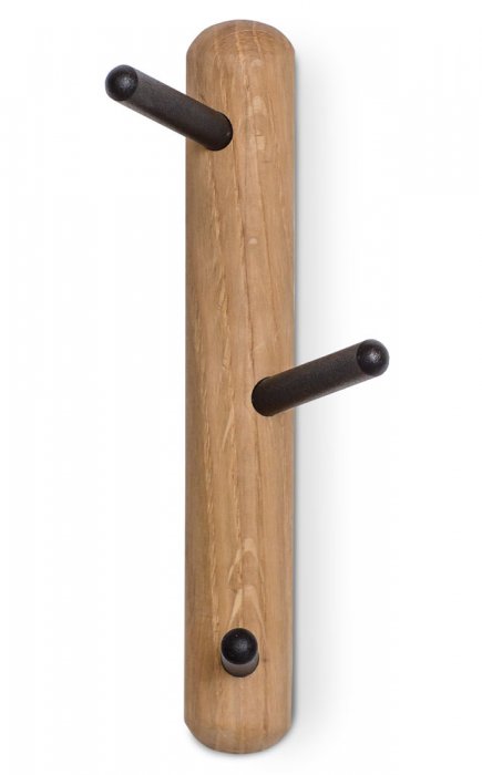 Twist Klädhängare med 3 krokar Oljad Ek