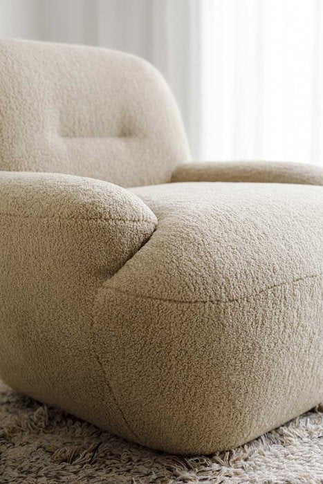 Uma Fåtölj Bloom Teddy Brown