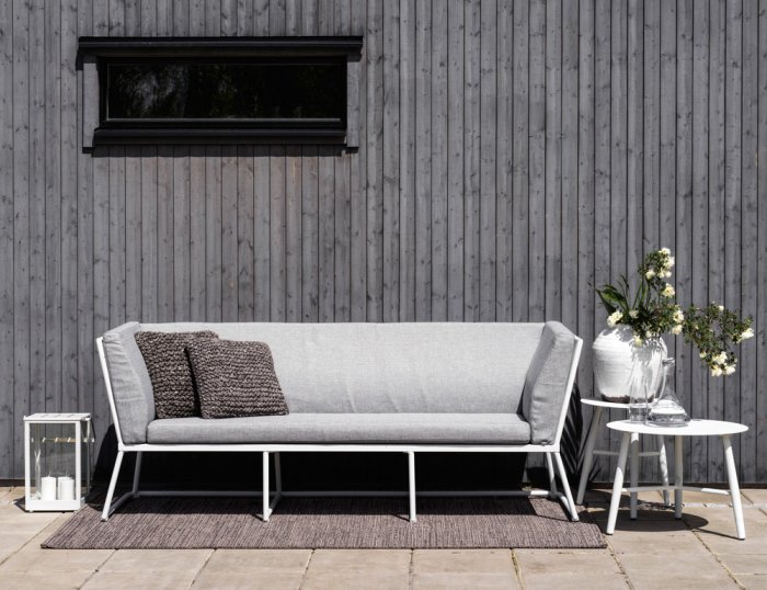 Vannes Sidobord 45 cm Rund Vit