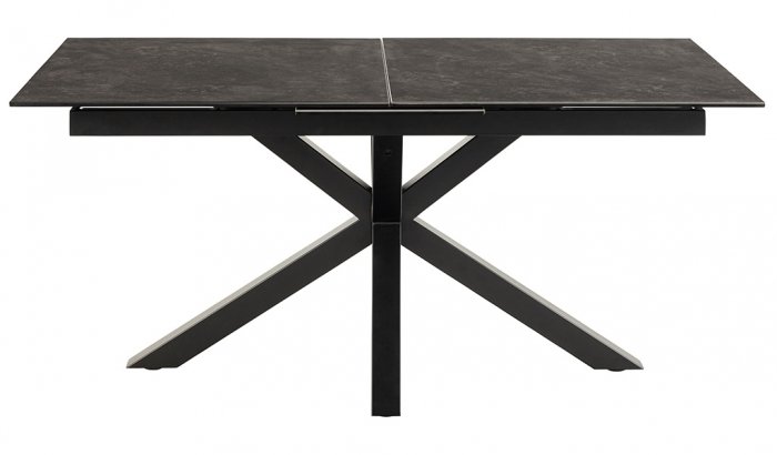 Verdun Matbord 90x160-210 cm Svart Keramik