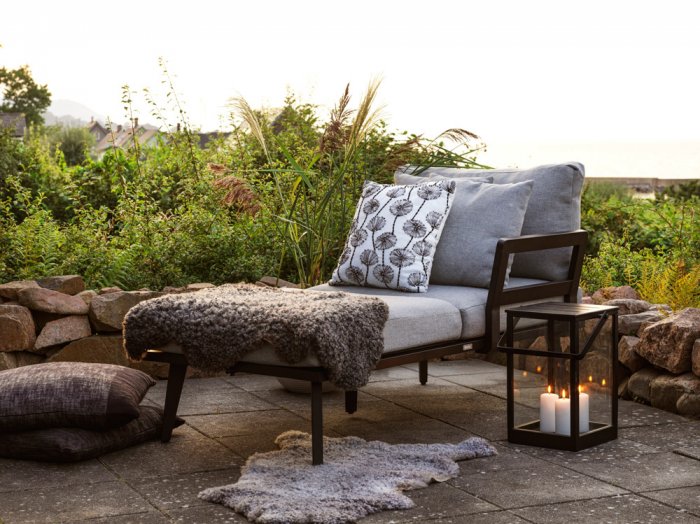 Villac Ryggdyna Kort Grå