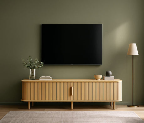 TV-Bänkar i Naturlig Ek