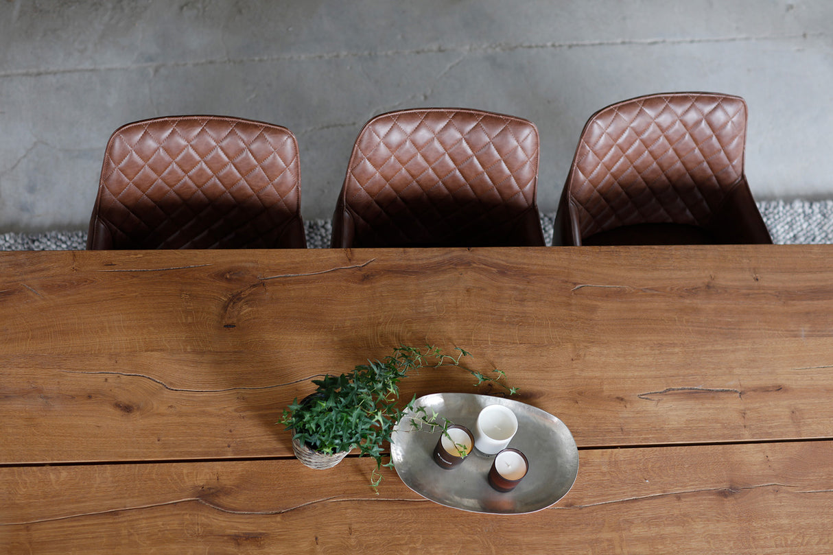 Narvik Matbord Ek/Svart 210cm