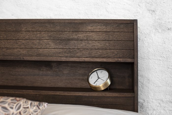 Trace Sänggavel 180 cm Rökoljad Ek