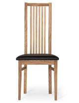 Allegro Stol Ek Svart Läder