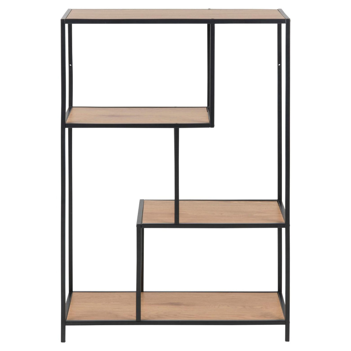 Seaford Bokhylla Asymmetrisk 114x77x35 cm Vild Ek