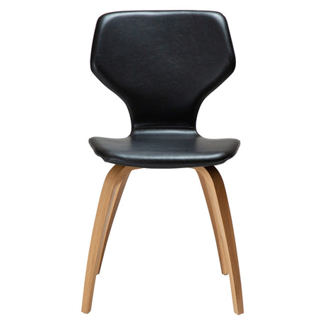 S.I.T Stol Vintage Black Art.Leather, Oak