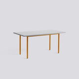 Two-Colour L160 × B82 × H74 cm Matbord Light grey, Ochre – pulverlackerat stål