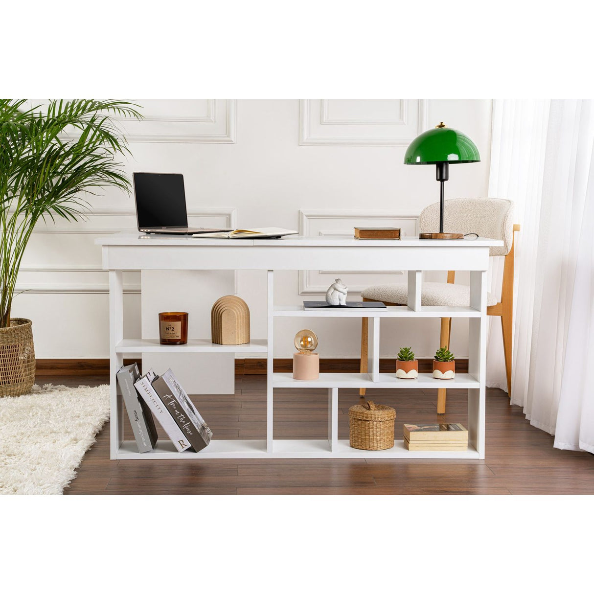 Ostia Skrivbord Naturlig vit