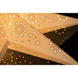 Stående Papper Silverfot Vit/mönster 52x67cm Julstjärna Inne