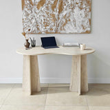 Nicosia (120 x 75 x 60 cm) Skrivbord Travertin