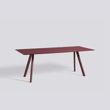 CPH 30 L200 × B90 × H74 cm Matbord Burgundy – linoleum, Bordeaux – massiv ek med vattenbaserad lack
