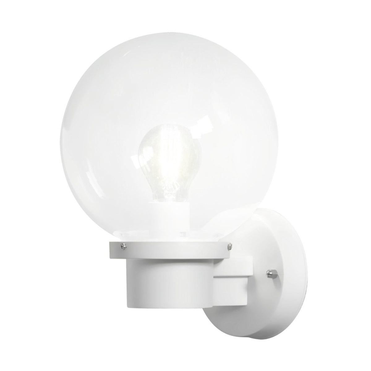 Nemi E27 Upp Ljussensor Vägglampa Ute Vit