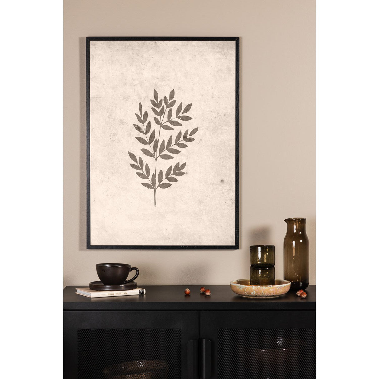 Vårblad Poster Beige, 50 x 70 cm