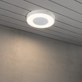 Carrara Rund HP-LED 25W Vit Vägglampa Ute