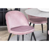 Razzia, Velvet Rund matgrupp Svart,Dammig rosa, Svart,Grå, ⌀106
