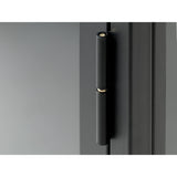 Milano Skåp 160 cm svart Glas