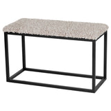 Palle Lumme 80x35x50 cm Bänk med Sittdyna Sand/Black
