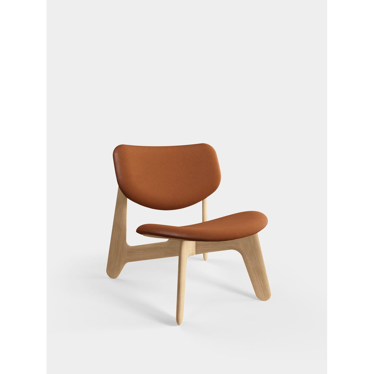 Slab Loungefåtölj Natural Leather Cognac