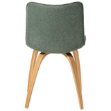 Glee Stol Pebble Green Bouclé, Oak