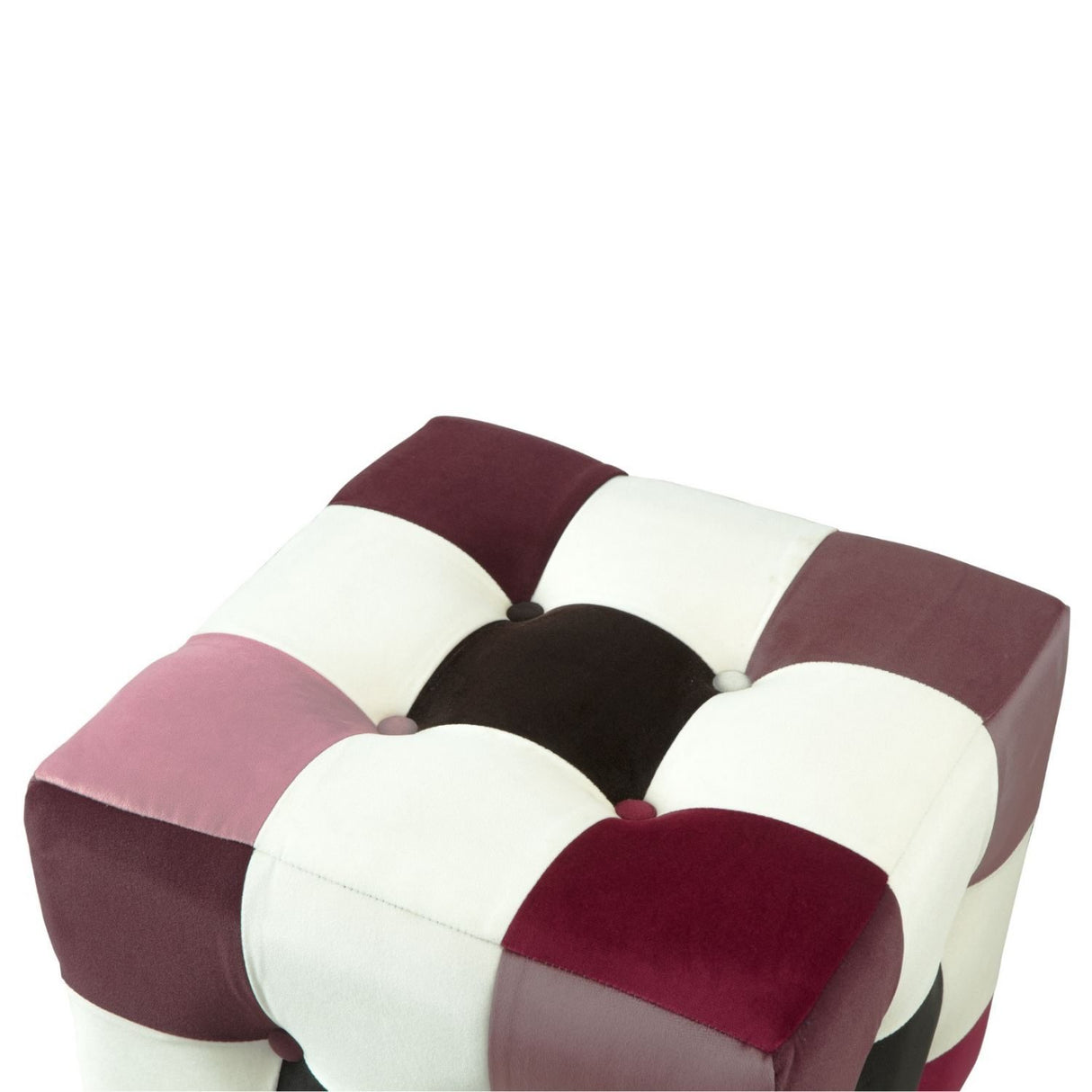 Maze Sittpuff Röd Vit Svart
