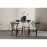 Plaza, Alfons Rund matgrupp Svart, beige, Beige, ⌀120